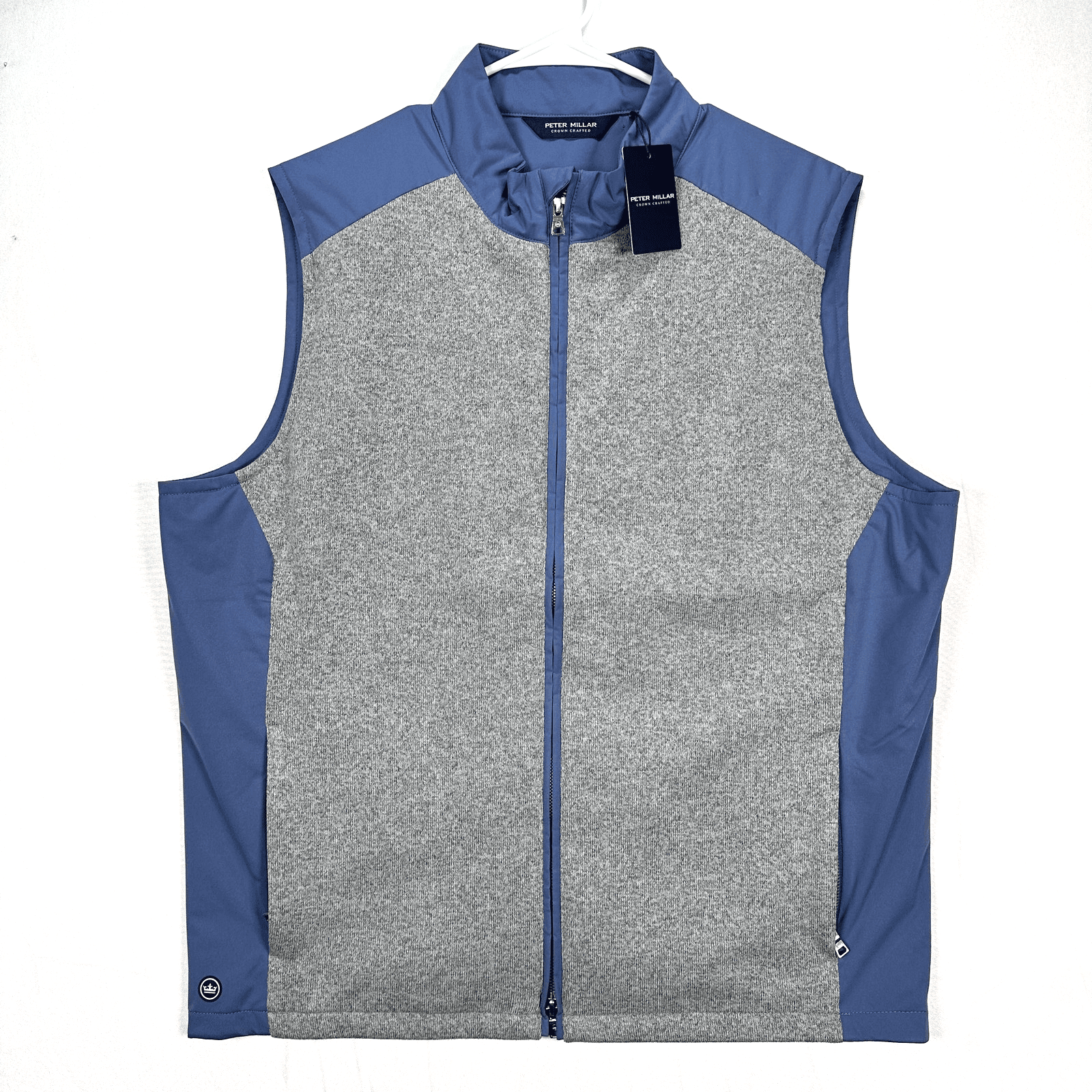 Peter Millar Crown Crafted Cambridge Vest Mens XL Grey Blue MS24XZ33 NEW - Image 1