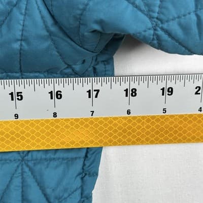 North Face Tamburello Jacket Womens Small Blue Quilted Full Zip Insulated EUC - Thumbnail 9