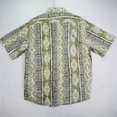 Lot 2 Tori Richard Honolulu Mens 2XL Cotton Lawn Tropical Tribal Aloha Shirts - Thumbnail 5