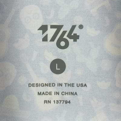 1764 Golf Polo Shirt Mens Large Multicolor Mexican Stretch Sugar Skull Fiesta - Thumbnail 5