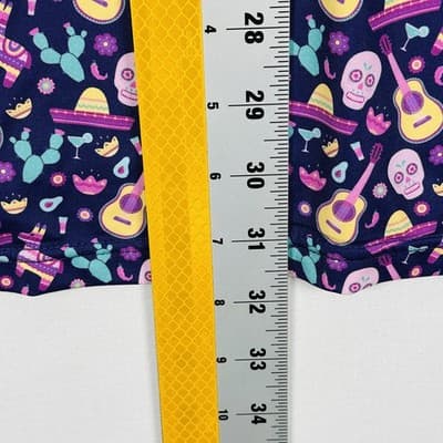 1764 Golf Polo Shirt Mens Large Multicolor Mexican Stretch Sugar Skull Fiesta - Thumbnail 7