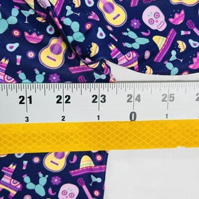 1764 Golf Polo Shirt Mens Large Multicolor Mexican Stretch Sugar Skull Fiesta - Thumbnail 8