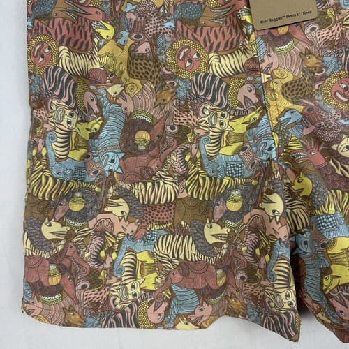 Patagonia Kid's Size XL 14 Baggies Lined Shorts 5" Together Trip Brown NEW - Thumbnail 4