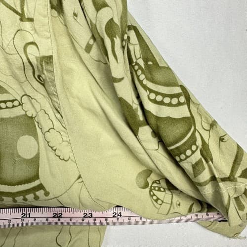 Billion Bay Rayon Shirt Mens XL Chinese Graphic Short Sleeve Button Front - Thumbnail 9