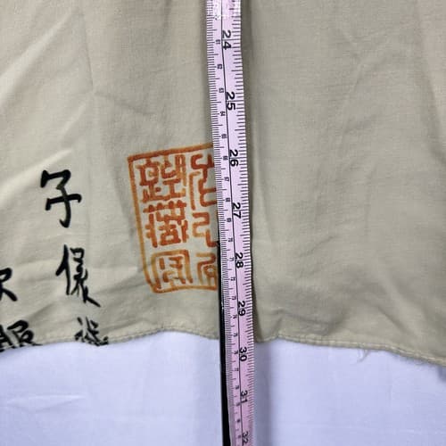 Billion Bay Rayon Shirt Mens XL Chinese Graphic Short Sleeve Button Front - Thumbnail 10