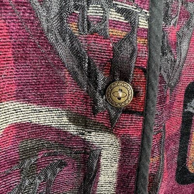 Coogi Style Geometric Reversible Blazer Jacket Women Large Multicolor Artsy Boho - Thumbnail 6