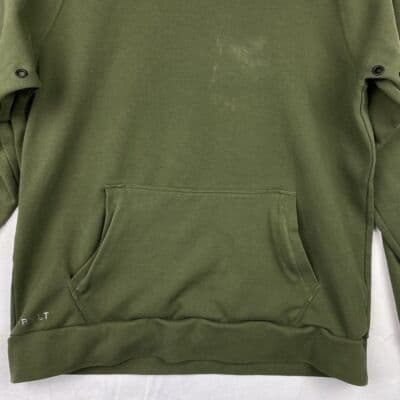 BYLT Premium Pullover Hoodie Mens Large Olive Green Vented Long Sleeve - Thumbnail 3