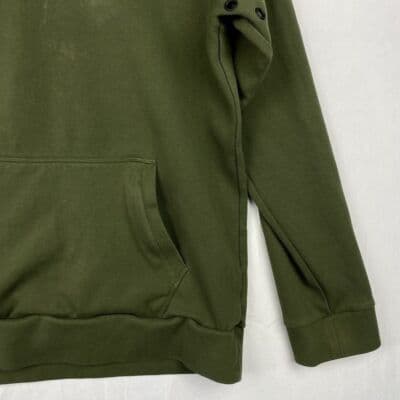 BYLT Premium Pullover Hoodie Mens Large Olive Green Vented Long Sleeve - Thumbnail 4