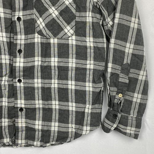 Rag & Bone Mens Small Fit 3 Shirt Gray Plaid Button Up Long Sleeve Pocket EUC - Thumbnail 5