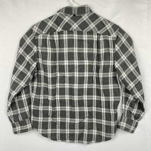 Rag & Bone Mens Small Fit 3 Shirt Gray Plaid Button Up Long Sleeve Pocket EUC - Thumbnail 3