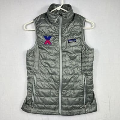 Patagonia Nano Puff Vest Womens XS Silver Full Zip Primaloft Logo 84247 - Image 1