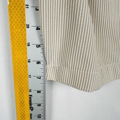 IZOD Golf Shorts Mens 40 Beige Stripe Seersucker Performance Chino 9" Inseam - Thumbnail 8