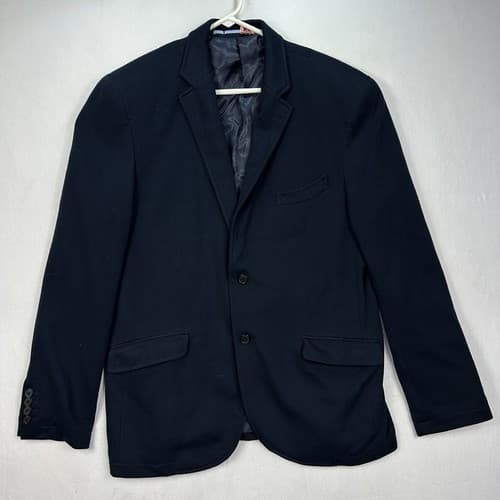 Vintage Cortefiel Blazer Navy Blue Dinner Jacket Mens Size 42 R Tailored Fit - Thumbnail 2