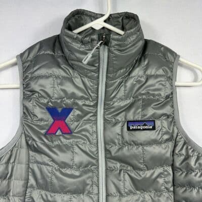 Patagonia Nano Puff Vest Womens XS Silver Full Zip Primaloft Logo 84247 - Thumbnail 4