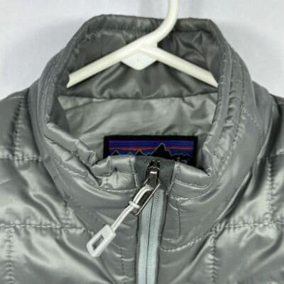 Patagonia Nano Puff Vest Womens XS Silver Full Zip Primaloft Logo 84247 - Thumbnail 5