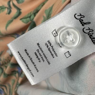 Bad Birdie Golf Polo Shirt Mens 2XL Peach Floral Fiesta Hawaiian Performance NEW - Thumbnail 7