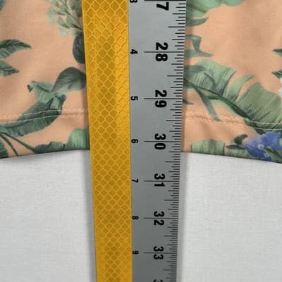 Bad Birdie Golf Polo Shirt Mens 2XL Peach Floral Fiesta Hawaiian Performance NEW - Thumbnail 8