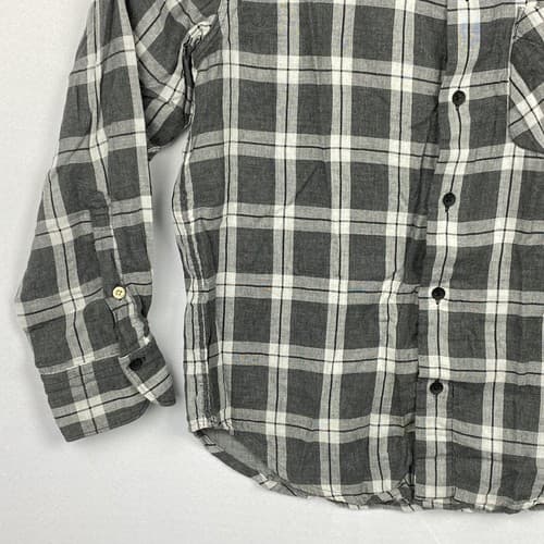 Rag & Bone Mens Small Fit 3 Shirt Gray Plaid Button Up Long Sleeve Pocket EUC - Thumbnail 6