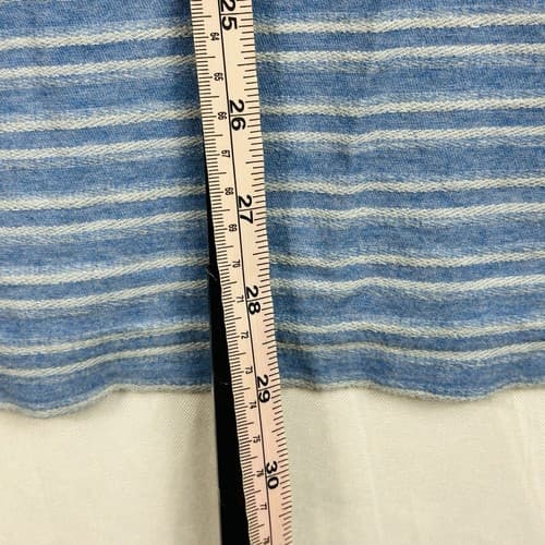 Johnnie-O Combs Henley Pullover Mens 2XL Lakeside Blue Striped Long Sleeve Shirt - Thumbnail 13