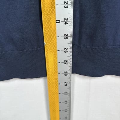 NEW Chaps Sweater Vest Mens XL Blue Newport Navy Cotton V Neck Sleeveless Knit - Thumbnail 8