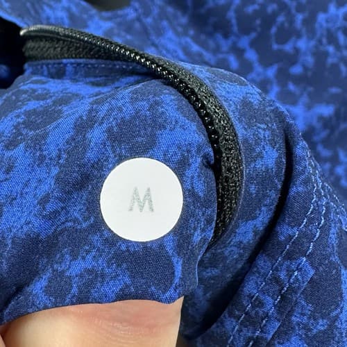 Lululemon Assert Short Mens Medium 9" Camo Kayak Blue Deep Navy Unlined EUC - Thumbnail 5