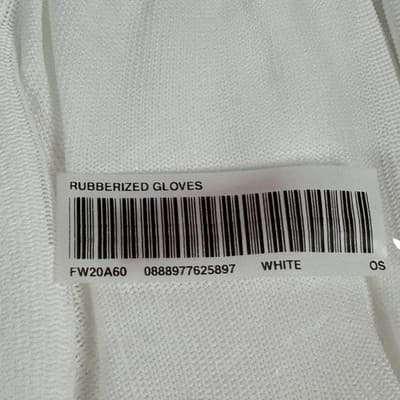 NEW Supreme Rubberized Gloves Mens One Size White Box Logo Stickers FW20A60 - Thumbnail 4