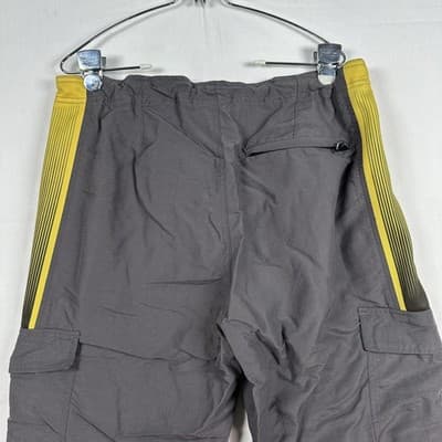 Fox Track Pants Mens 34 X 30 Gray Nylon Cargo Riding Moto Lined Zip Pockets - Thumbnail 8
