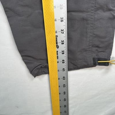 Fox Track Pants Mens 34 X 30 Gray Nylon Cargo Riding Moto Lined Zip Pockets - Thumbnail 9