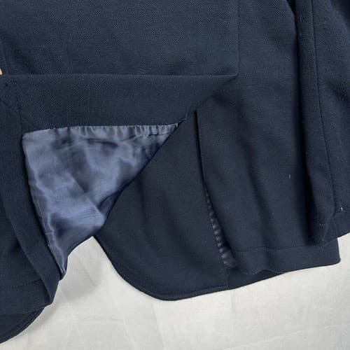 Vintage Cortefiel Blazer Navy Blue Dinner Jacket Mens Size 42 R Tailored Fit - Thumbnail 4