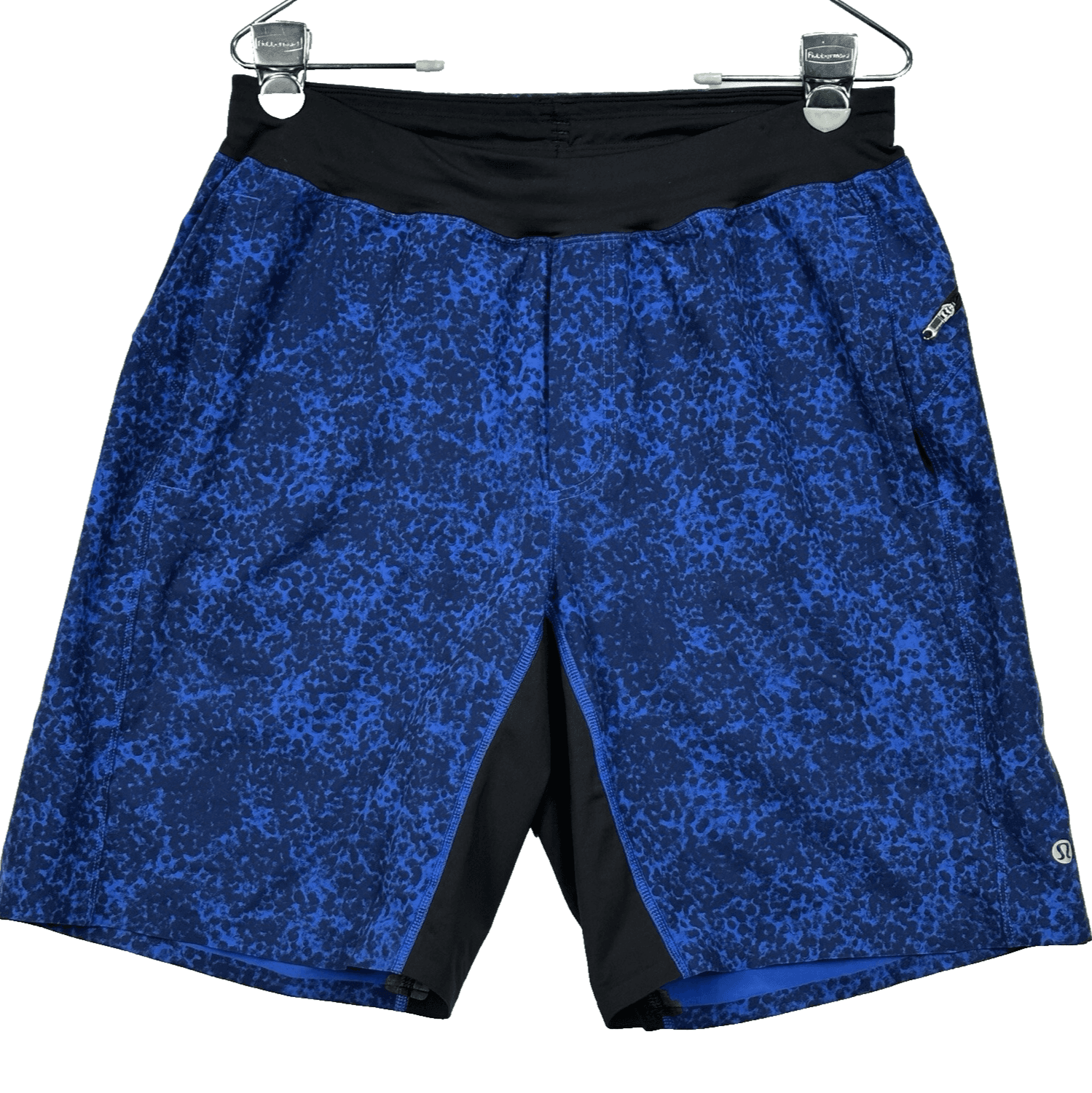 Lululemon Assert Short Mens Medium 9" Camo Kayak Blue Deep Navy Unlined EUC - Image 1