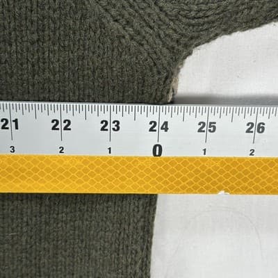 Vintage Abercrombie & Fitch Mens XL Sweater Green Fair Isle Lambswool Hong Kong - Thumbnail 7