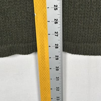 Vintage Abercrombie & Fitch Mens XL Sweater Green Fair Isle Lambswool Hong Kong - Thumbnail 6