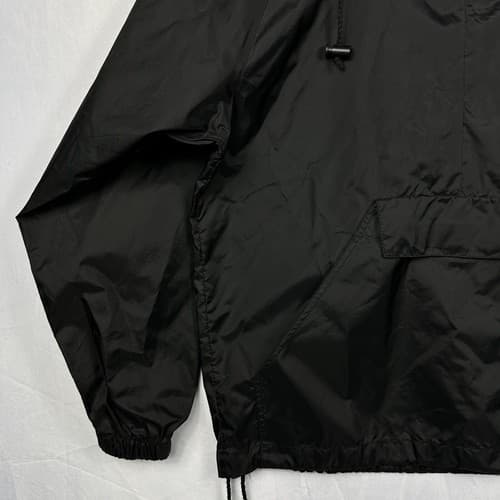 SESAME PLACE Windbreaker 1/2 Zip Pullover Adult Small Black Nylon - Thumbnail 4