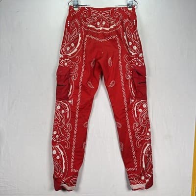 GVAPI Red Bandana Cargo Pants Mens 32 x 30 Aaron Wilhelm Limited Edition 1 / 100 - Thumbnail 6