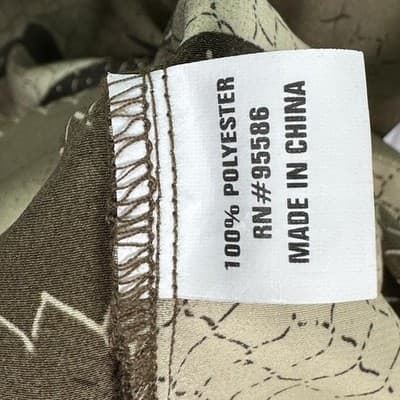 VINTAGE Mench Platinum Shirt Mens 3XL Brown Green Striped Button Up Short Sleeve - Thumbnail 6