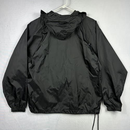 SESAME PLACE Windbreaker 1/2 Zip Pullover Adult Small Black Nylon - Thumbnail 2