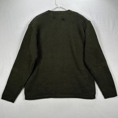 Vintage Abercrombie & Fitch Mens XL Sweater Green Fair Isle Lambswool Hong Kong - Thumbnail 2