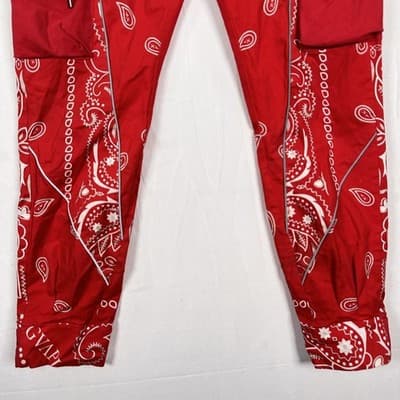 GVAPI Red Bandana Cargo Pants Mens 32 x 30 Aaron Wilhelm Limited Edition 1 / 100 - Thumbnail 2