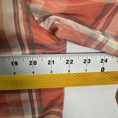 Simms Mens Medium Plaid Fishing Shirt Orange Red UPF Long Sleeve Button Down NEW - Thumbnail 10