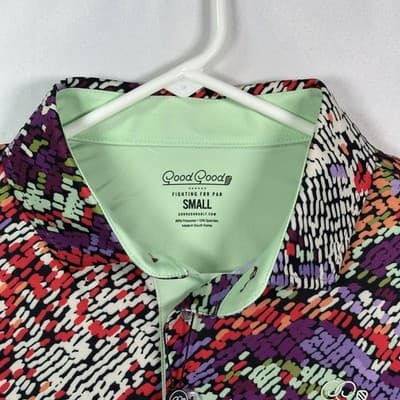 Good Good Golf Wing It Polo Mens Small GG557R-S Abstract Multicolor S/S New - Thumbnail 6