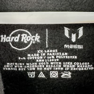 Hard Rock x Messi Live Greatness Hoodie Mens 2L Black San Diego 50th Anniversary - Thumbnail 6