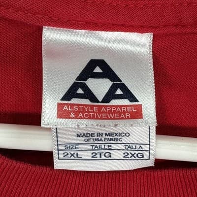 Vintage Cartoon Courtroom Mens 2XL Dog Parade Shirt Red Alstyle Apparel Tee - Thumbnail 6