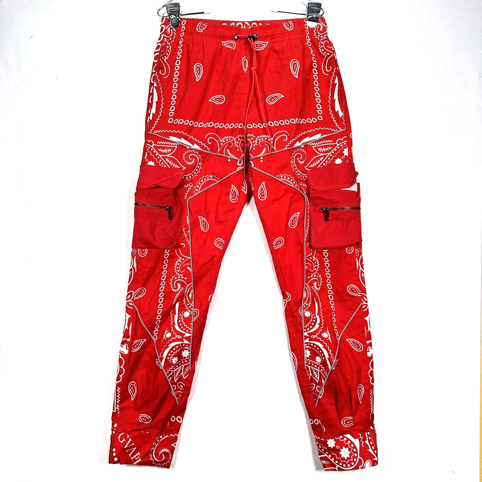 GVAPI Red Bandana Cargo Pants Mens 32 x 30 Aaron Wilhelm Limited Edition 1 / 100 - Image 1
