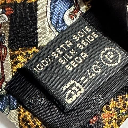 ERMENEGILDO ZEGNA Men's Silk Tie Mulricolor Geometric Golf Bag Necktie ITALY - Thumbnail 7