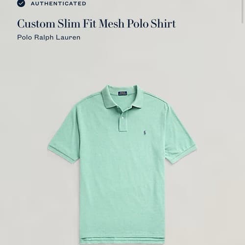 Polo Ralph Lauren Golf Polo Shirt Mens 3XLT Tall Green Stretch Knit Mesh Pony - Thumbnail 9