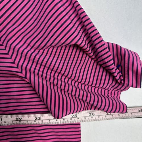 Ralph Lauren RLX Polo Golf Shirt Mens XL Pink Blue Striped Pocket PGA Baltusrol - Thumbnail 10