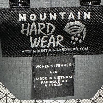 Mountain Hardwear Plasmic Ion Rain Jacket Women Large Gray Hooded Full Zip Nylon - Thumbnail 7