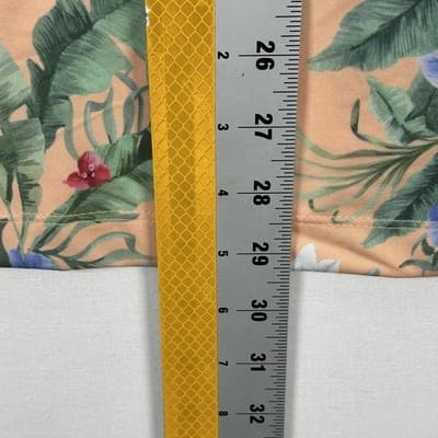 Bad Birdie Golf Polo Shirt Mens XL Peach Floral Fiesta Hawaiian Performance NEW - Thumbnail 8