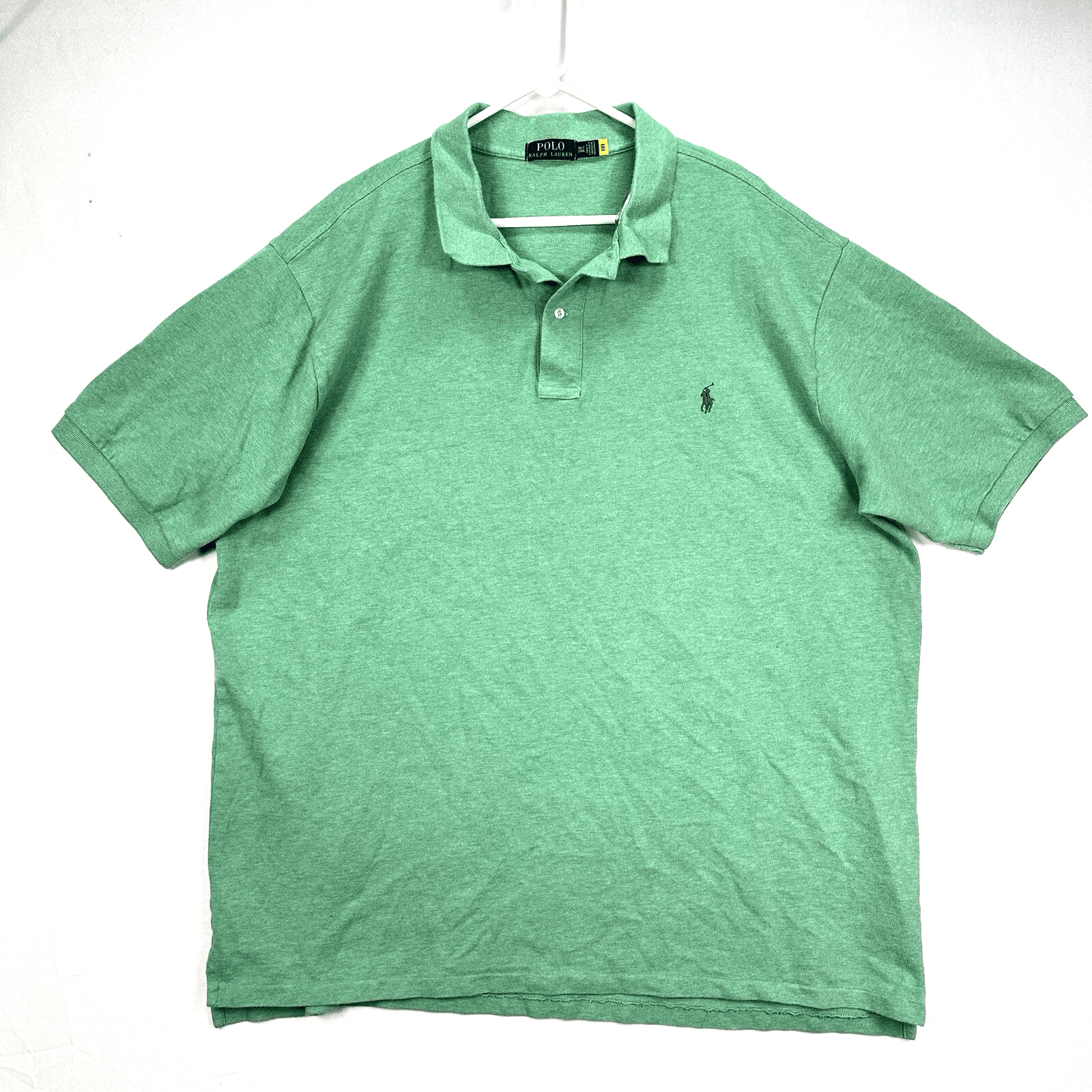 Polo Ralph Lauren Golf Polo Shirt Mens 3XLT Tall Green Stretch Knit Mesh Pony - Image 1