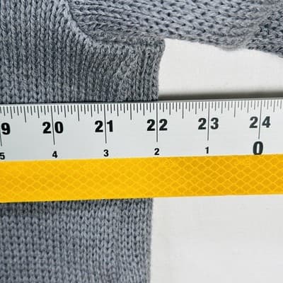 St Croix Knits Sweater Jacket Mens Large Gray 100% Zephyr Wool Full Zip Pockets - Thumbnail 9